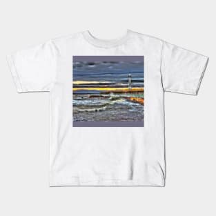 High tide at Seaburn Sunderland Kids T-Shirt